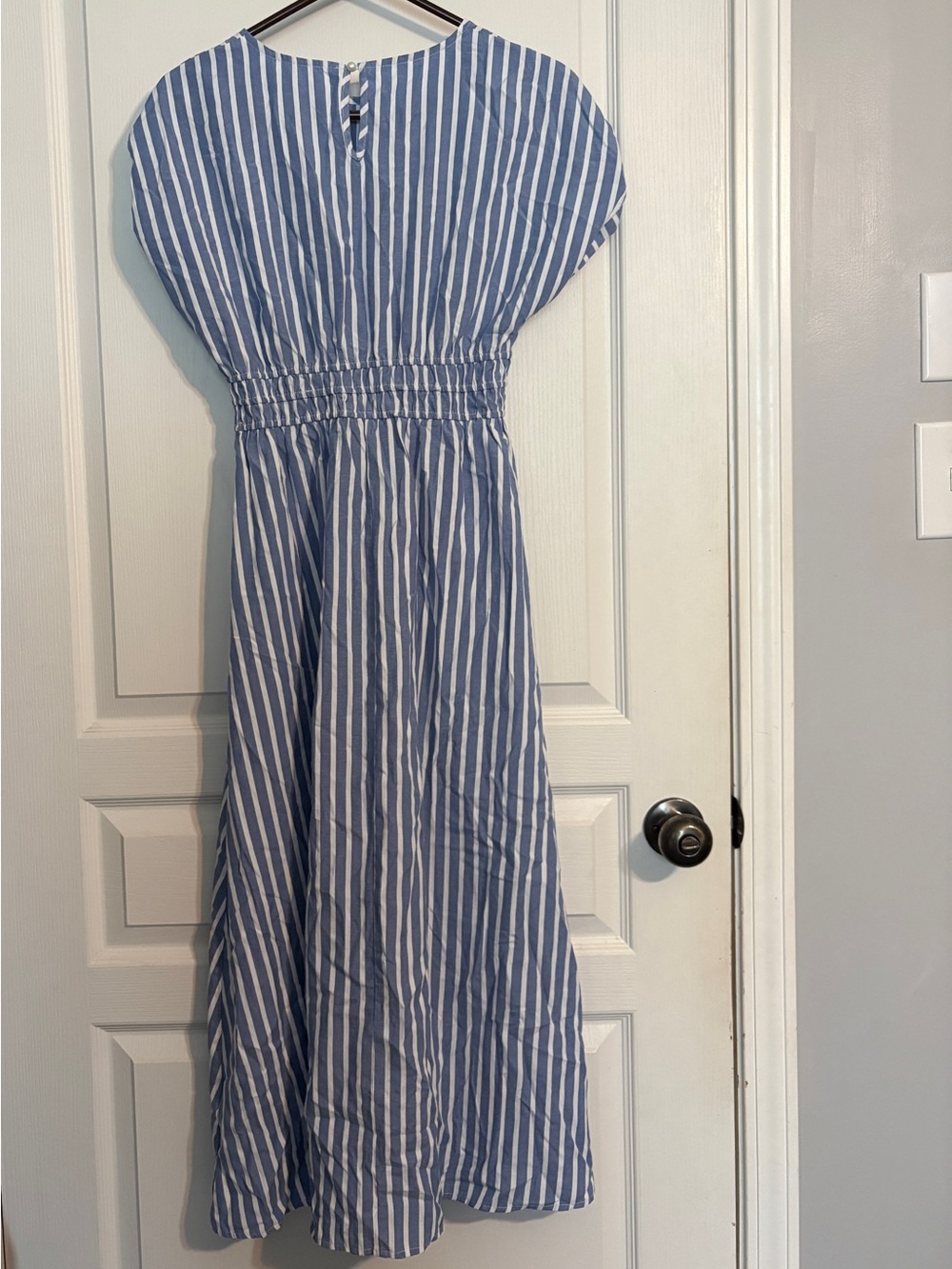 Blue and White Striped Dress - Picture 2 of 5